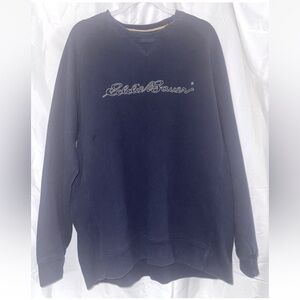 Eddie Bauer men’s blue crew sweater XL